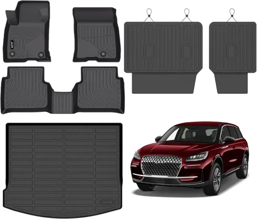 Vista 111 de Juego completo de tapetes de auto para todo tipo de clima, revestimiento automotriz para piso y maletero