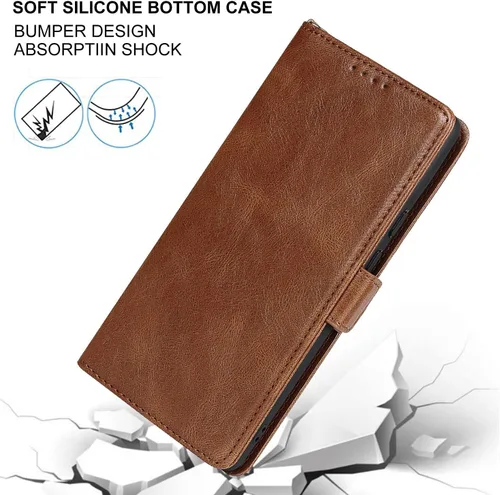 Vista 9 de Havaya Funda tipo cartera para Google Pixel 6 Pro con tarjetero para Pixel 6 Pro 5G, funda abatible con ranuras para tarjetas de crédito, piel