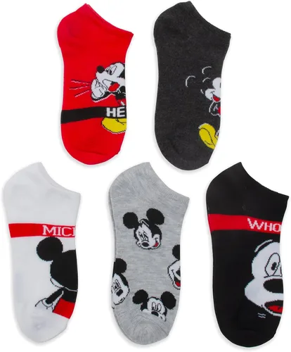 Vista 9 de Disney Paquete de 5 calcetines invisibles de Mickey Mouse para mujer Assorted Neutral