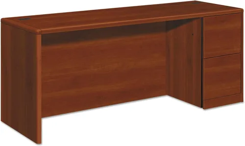 Vista 9 de HON Pedestal Credenza, derecha, 72 x 24 x 29-1/2 pulgadas, caoba