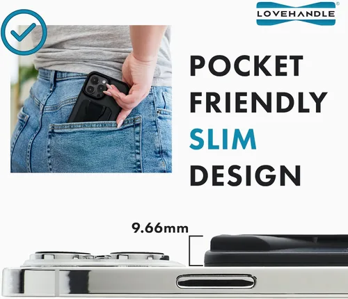 Vista 19 de LoveHandle PRO Compatible con MagSafe Agarre Magnético para Teléfono con Soporte - Montar, Correa y Soporte para Smartphone y Tableta - Anillo