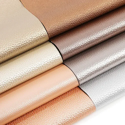 Vista 2 de LOTOFUN Hojas de cuero sintético de perlas brillantes: tela de cuero sintético PU metálica con textura brillante perla suave, 8 unids/juego de 12 x