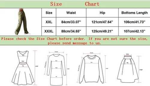 Vista 6 de HJYUZP Joggers for Women Women's Belt Less High Waisted Wide Leg Trousers Straight Leg Relaxed Trousers Pants for Women