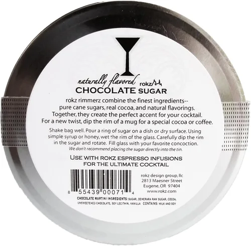 Vista 4 de Rokz Azúcar para cócteles con infusión de chocolate