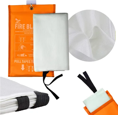 Vista 12 de Supa Ant Manta de emergencia contra incendios para el hogar y la cocina, paquete de 2 unidades, 1500F de alta visibilidad (brilla en la oscuridad)