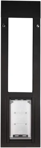 Vista 2 de Endura Flap Puerta para gatos para ventanas corredizas horizontales Marco de aluminio resistente a la intemperie con solapa aislada de doble capa