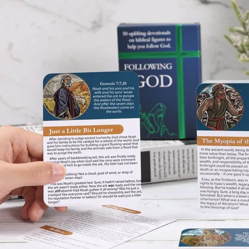 Vista 8 de Tarjetas devocionales diarias Devocionales cristianos para oración y meditación Explora tu fe, estudio bíblico o grupos juveniles Regalos
