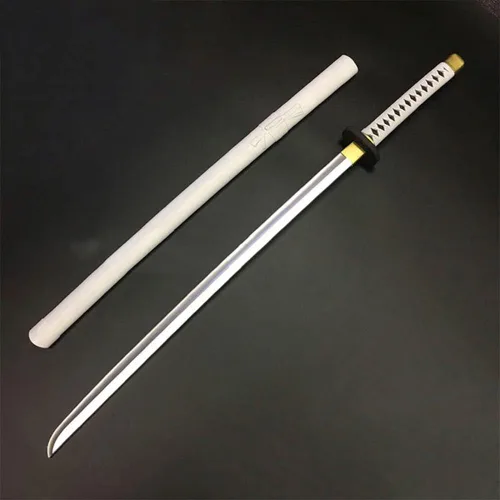 Vista 5 de damdos Soporte de Halloween de 40 pulgadas, arma Katanoa para cosplay, espada Roronoa Zoro de goma de poliuretano Samourai espadas regalos