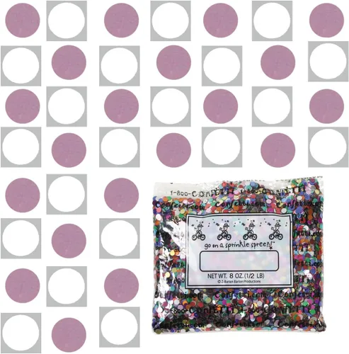 Vista 205 de Confetti Circle 1/4" Negro, Azul Marino Combo - 2 bolsas de media onza (1 oz) (8550/9971)