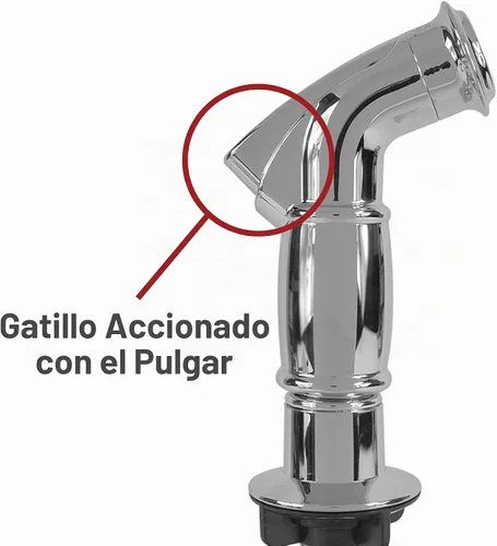 Vista 4 de Danco - Cabezal rociador lateral para fregadero de cocina, cromado, (89215)