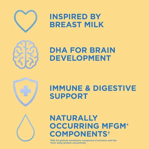 Vista 3 de Marca Amazon – Mama Bear - Fórmula en polvo para bebés a base de leche prémium con hierro, 2'FL HMO, Omega-3 DHA y colina, cerebro, crecimiento