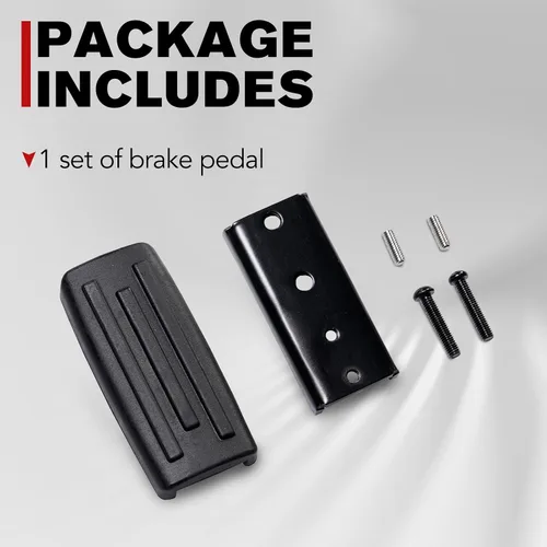 Vista 6 de AUPOWER Pedal de freno más grande para Can Am Ryker 600 900 todos los modelos, reposapiés de freno extendido, accesorios para estribos, color negro