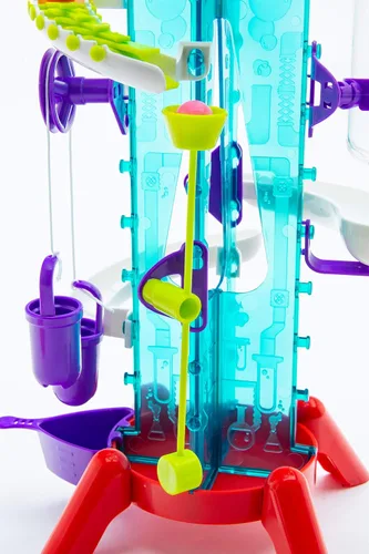 Vista 10 de Thames & Kosmos Gumball Machine Maker Lab - Máquina expendedora de bolas de chicle que hace trucos y acrobacias, instrucciones en 2 idiomas