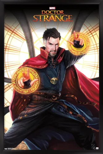 Vista 8 de Trends International Marvel Doctor Strange - Póster de pared de tragaluz, 34 pulgadas de largo x 22.4 W, versión premium sin marco