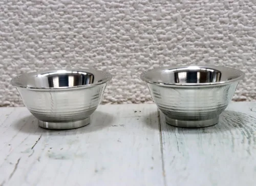 Vista 4 de Osaka Tinware (Suzuki) Tin Round Bokokuchi Polish Capacidad: 0.7 fl oz (0.7 fl oz), 2 piezas, envoltorio de regalo Especificaciones
