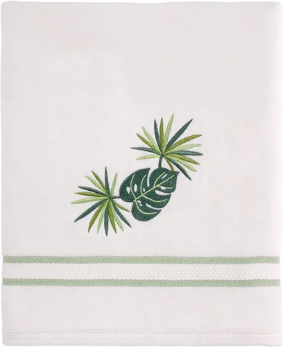 Vista 10 de Avanti Linens - Toalla de baño, toalla de algodón 100% suave y absorbente, decoración costera del hogar (palma de colonia)