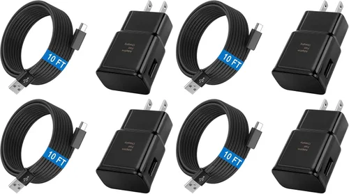 Vista 11 de Cable cargador tipo C para teléfono Android de carga rápida con cable USB C de 6.6 pies para Samsung Galaxy S10/S10e/S10+/S9/S9+/S8/S8+/S23/S22/S21
