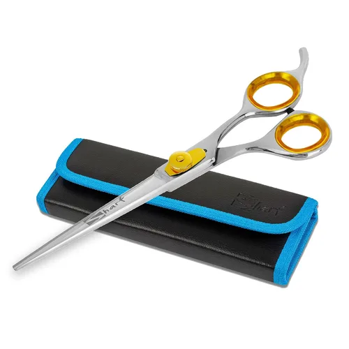 Vista 10 de SHARF Gold Touch Barber - Tijeras de peluquería de acero inoxidable japonés 440c de 6.5 pulgadas, tijeras de peluquero profesionales para hombres