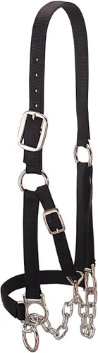 Vista 2 de Weaver Livestock - Ronzal de nylon resistente para ganado, ajustable, estilo moderno, equipo de manejo de ganado para exhibición, negro
