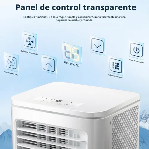 Vista 3 de Antarctic Star Aire acondicionado portátil de 8000 BTU, unidad de CA