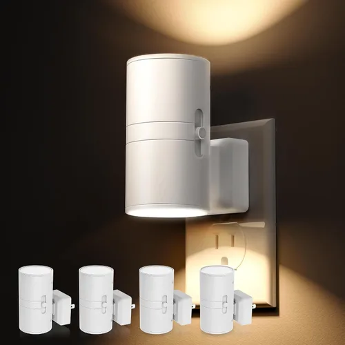 Vista 10 de L LOHAS LED Luz nocturna, [2 luces nocturnas + 1 control remoto], cambio de Multicolor+control remoto* 1