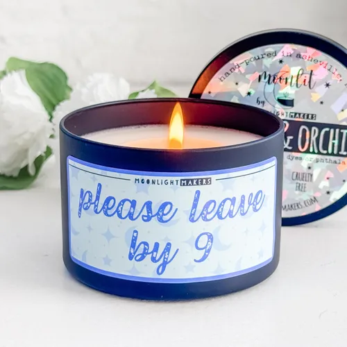Vista 10 de Moonlight Makers Inner Peace Starts with Four Words: Not My F*cking Problem - Lavender Driftwood Scented Soy Wax Candle, Funny Birthday & Bridal
