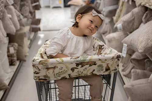 Vista 3 de Pobi Baby - Funda multiusos de alta calidad, funda de lactancia, fundas de asiento de auto para bebé, carrito de compras, silla alta y funda