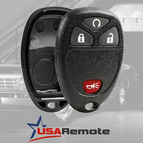 Vista 2 de Carcasa para llavero compatible con 2007-2016 Chevy GMC Pontiac Saturn Suzuki Cadillac Buick, mando a distancia sin llave, estuche y panel