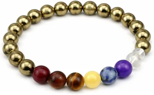Vista 22 de Jet International New Round Beads Stretch Bracelet Natural Genuine Gift