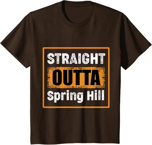 Vista 9 de Straight Outta Spring Hill Tennessee USA - Camiseta de humor vintage, Negro