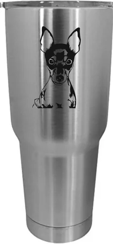 Vista 372 de Cairn Terrier - Vaso grabado con temática de perro, 30 onzas