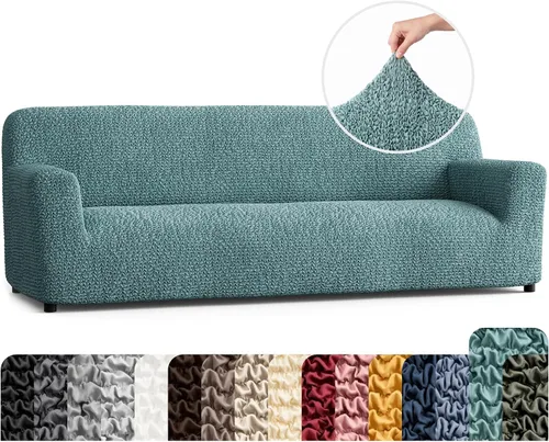 Vista 18 de PAULATO BY GA.I.CO. Funda para Silla - Funda para Sillón - Funda para Sillón - Funda de Tela Suave - Protector de Muebles Elegante de Ajuste Ceniza