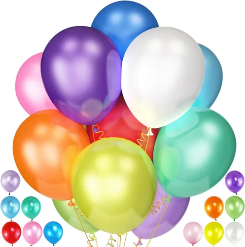 Vista 42 de 120 unidades de 5 pulgadas de globos plateados metálicos, globos de látex plateados metálicos cromados, globos mini pequeños para decoraciones