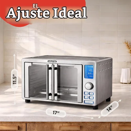 Vista 9 de Gourmia GTF7520 Horno Tostador Freidora de Aire