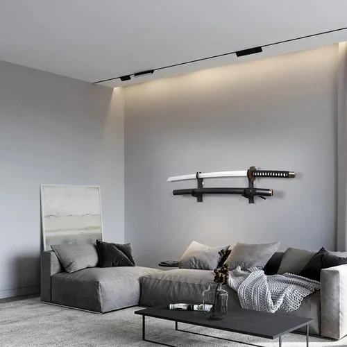 Vista 5 de Soporte de Pared para Espada Samurái-Soporte de Pared para Katana-Soporte de Pared para Exhibición de Espadas-Soporte de Pared para Espada Samurái
