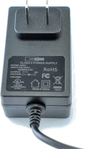 Vista 3 de [Listado UL] OMNIHIL - Adaptador AC/DC de 8 pies de largo compatible con máquina de taladro de uñas Melody Susie Belle DR-2036 MS-2019