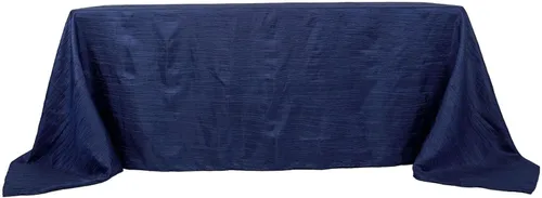 Vista 2 de Balsa Circle Mantel rectangular de tafetán arrugado de acordeón negro de 90 x 132 pulgadas, suministros de decoración de recepción para bodas