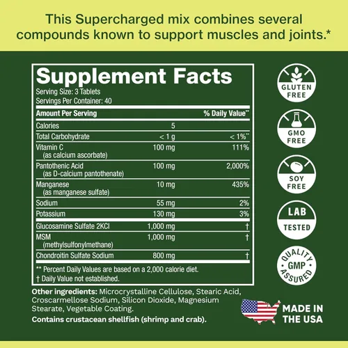 Vista 7 de Life's Fortune Triple Strength Glucosamax - Suplemento de glucosamina premium, condroitina y MSM de 1000 mg con vitamina C para comodidad