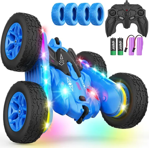 Vista 10 de Terucle Coches RC Juguetes para Niños Coche de Control Remoto 2.4 GHz Negro Juguetes para Niños de 5-7 Años Juguetes Nuevos Actualizados con Luces