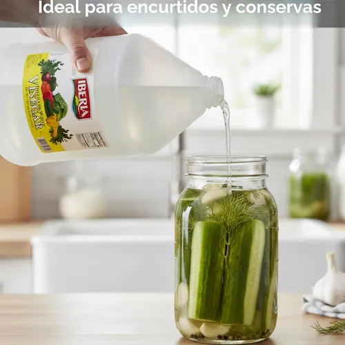 Vista 8 de Iberia Vinagre blanco destilado natural, 1 galón - 5% de acidez