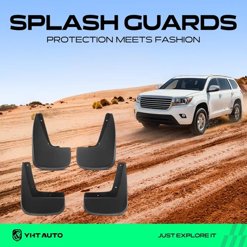 Vista 2 de YHTAUTO Protectores contra salpicaduras de repuesto para Chevrolet Equinox 2010-2017, con guardabarros, accesorios para guardabarros, accesorios