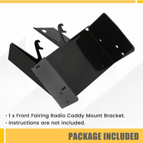 Vista 7 de KUAFU Soporte de montaje para radio de carenado delantero compatible con Harley Touring Road Glide FLTR 1998-2013 Reemplazo para 7708-98, 77078-98