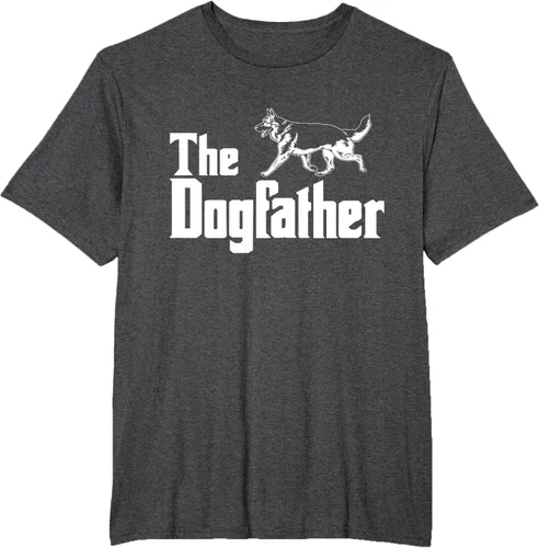 Vista 19 de The Dogfather Pastor Alemán - Camiseta de regalo divertida, Negro, S