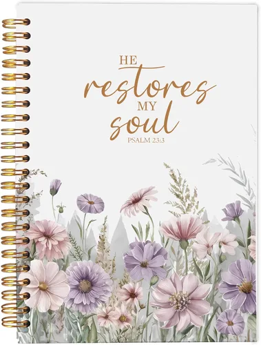 Vista 36 de Faith Can Move Mountains - Cuaderno cristiano - Regalos cristianos inspiradores para mujeres, cuadernos de diario bíblico para tomar notas, cuaderno