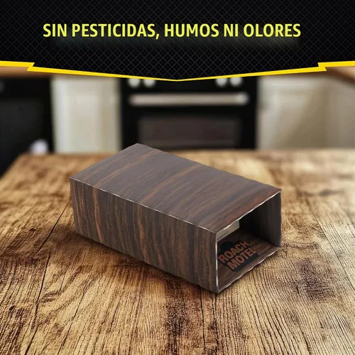 Vista 5 de Roach Motel Traps 2 unidades, no contiene pesticidas, oculta insectos muertos