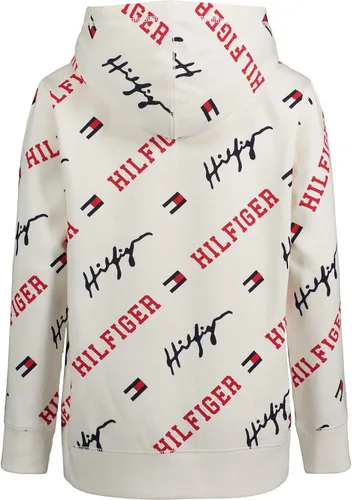 Vista 2 de Tommy Hilfiger Sudadera con capucha de forro polar de manga larga para niños