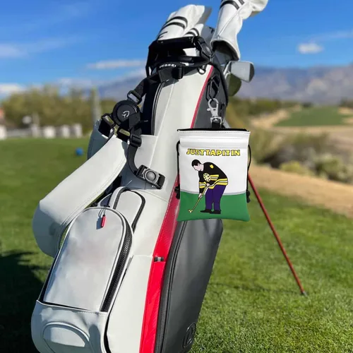 Vista 8 de montela golf Bolsa para objetos de valor, Bolsa para bolsa de golf con cordones Bolsa para tees de golf de cuero Bolsas para tees de golf