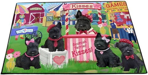 Vista 23 de Doggie of the Day Scottish Terrier Dogs Floor Mat - 4th of July Independence Day - Best Dog Doormat - Protector Decor - Unique Portrait Art