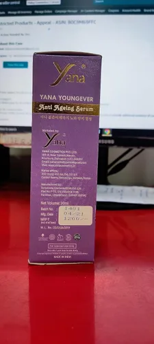 Vista 2 de Yana Youngever - Suero facial antienvejecimiento con vitamina C y retinol, para rejuvenecer y refinar los poros, hidratar e hidratar con ácido