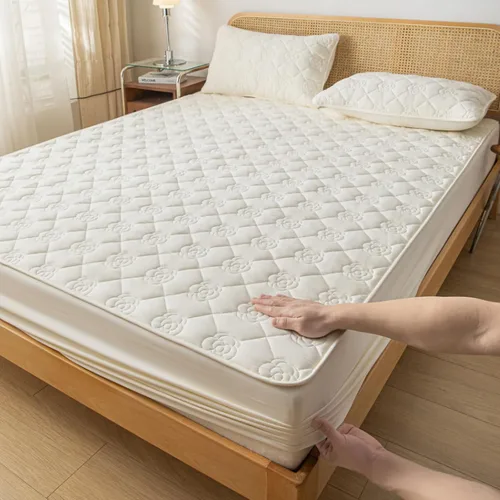 Vista 16 de FCLDESHOP Sábana elástica de bolsillo profundo, sábanas gruesas con impresión acolchada, para dormitorio de niño y niña, impermeable, barrera